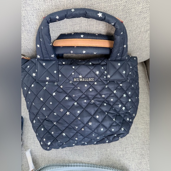 EEUC MZ Wallace Dawn with Silver Stars Mini Metro Tote Deluxe - Picture 9 of 11